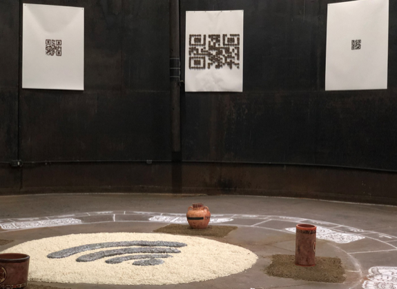 imagen de QR hechos con semillas